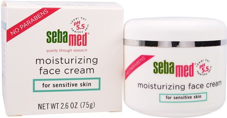Moisturizing Face Cream, 2.6 oz (75 g) by Sebamed USA-Skönhet, Ansiktsvård, Krämer Lotioner, Serum, Hudtyp Rosacea, Känslig Hud