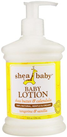 Baby Lotion, Tangerine & Vanilla, 10 fl oz (296 ml) by Shea Baby Shea Mama-Bad, Skönhet, Body Lotion, Baby Lotion
