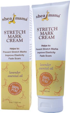 Stretch Mark Cream, 4 oz (118.3 ml) by Shea Baby Shea Mama-Hälsa, Hud