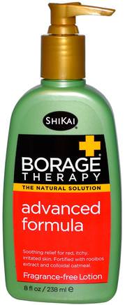 Borage Therapy, Advanced Formula Lotion, Fragrance-Free, 8 fl oz (238 ml) by Shikai-Bad, Skönhet, Body Lotion