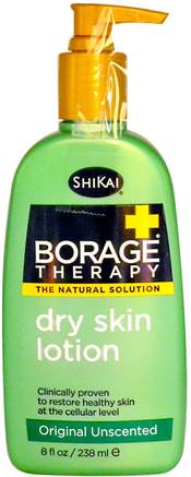 Borage Therapy, Dry Skin Lotion, Original Unscented, 8 fl oz (238 ml) by Shikai-Bad, Skönhet, Body Lotion