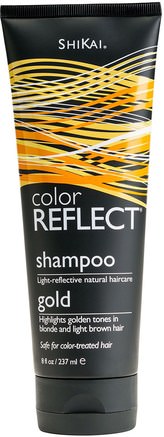 Color Reflect, Shampoo, Gold, 8 fl oz (237 ml) by Shikai-Bad, Skönhet, Hår, Hårbotten, Schampo