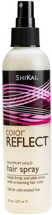 Color Reflect, Maximum Hold Hair Spray, 8 fl oz (237 ml) by Shikai-Bad, Skönhet, Hår, Hårbotten, Hårspray Naturligt