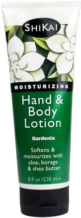 Hand & Body Lotion, Gardenia, 8 fl oz (238 ml) by Shikai-Hälsa, Hud, Kroppslotion