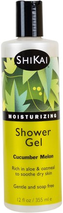 Moisturizing Shower Gel, Cucumber Melon, 12 fl oz (355 ml) by Shikai-Bad, Skönhet, Duschgel