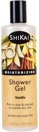 Moisturizing Shower Gel, Vanilla, 12 fl oz (355 ml) by Shikai-Bad, Skönhet, Duschgel