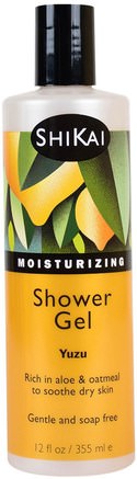 Moisturizing Shower Gel, Yuzu, 12 fl oz (355 ml) by Shikai-Bad, Skönhet, Duschgel