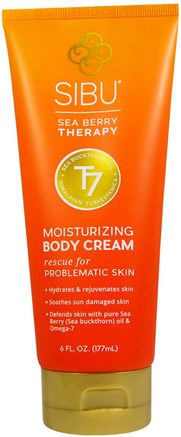 Sea Berry Therapy Moisturizing Body Cream, 6 fl oz (177 ml) by Sibu Beauty-Bad, Skönhet, Handkrämer, Kroppsvård