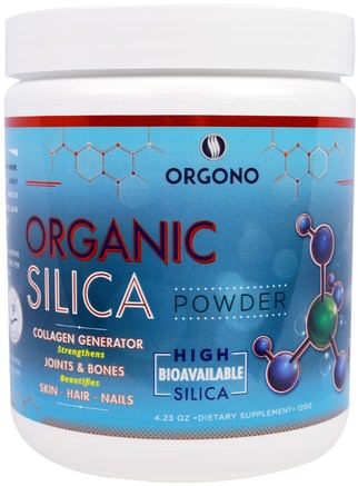 Organic Silica Powder, 4.23 oz (120 g) by Silicium Laboratories Orgono-Kosttillskott, Mineraler, Kisel (Kisel)