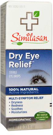 Dry Eye Relief, Sterile Eye Drops, 0.33 fl oz (10 ml) by Similasan-Hälsa, Ögonvård, Synvård, Ögondroppar