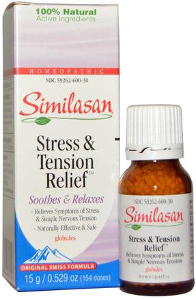 Stress & Tension Relief, 0.529 oz (15 g) by Similasan-Kosttillskott, Homeopati Anti Stress Och Sömn