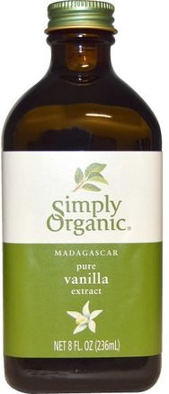 Madagascar, 8 fl oz (236 ml) by Simply Organic Pure Vanilla Extract-Kosttillskott, Vanilj Extrakt Bönor