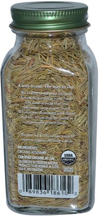 1.23 oz (35 g) by Simply Organic Rosemary-Mat, Kryddor Och Kryddor, Rosmarin Kryddor