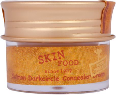 Salmon Dark Circle Concealer Cream, No.1 Salmon Blooming, 1.4 oz. by Skinfood-Bad, Skönhet, Smink, Flytande Smink