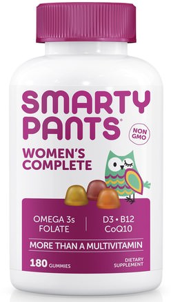 Womens Complete, 180 Gummies by SmartyPants-Vitaminer, Multivitaminer, Multivitamingummier, Multivitaminer Hos Kvinnor