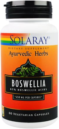 Boswellia, 450 mg, 60 Veggie Caps by Solaray-Hälsa, Kvinnor, Boswellia
