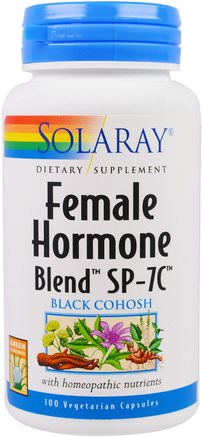 Female Hormone Blend SP-7C, 100 Vegetarian Capsules by Solaray-Hälsa, Kvinnor, Svart Cohosh