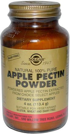 Apple Pectin Powder, 4 oz (113.4 g) by Solgar-Kosttillskott, Fiber, Äppelpektin