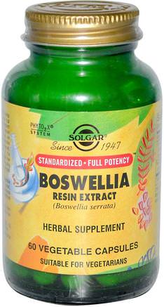 Boswellia Resin Extract, 60 Vegetable Capsules by Solgar-Hälsa, Kvinnor, Boswellia