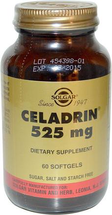 Celadrin, 525 mg, 60 Softgels by Solgar-Hälsa, Inflammation, Celadrin