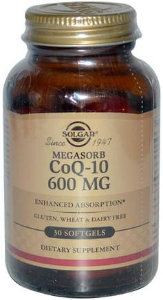CoQ-10 (Coenzyme Q-10), 600 mg, 30 Softgels by Solgar-Kosttillskott, Koenzym Q10, Coq10 600 Mg