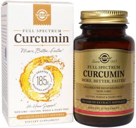 Full Spectrum Curcumin, 30 Liquid Extract Softgels by Solgar-Kosttillskott, Antioxidanter, Curcumin, Curamin