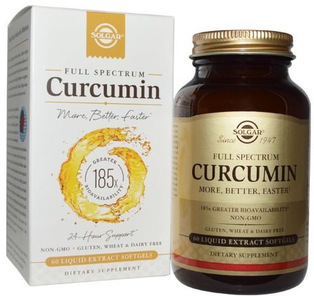 Full Spectrum Curcumin, 60 Liquid Extract Softgels by Solgar-Kosttillskott, Antioxidanter, Curcumin