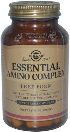 Essential Amino Complex, 90 Vegetable Capsules by Solgar-Kosttillskott, Aminosyror