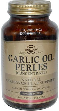 Garlic Oil Perles, (Concentrate), 250 Softgels by Solgar-Kosttillskott, Antibiotika, Vitlökolja