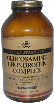 Glucosamine Chondroitin Complex, Extra Strength, 300 Tablets by Solgar-Kosttillskott, Glukosamin Kondroitin