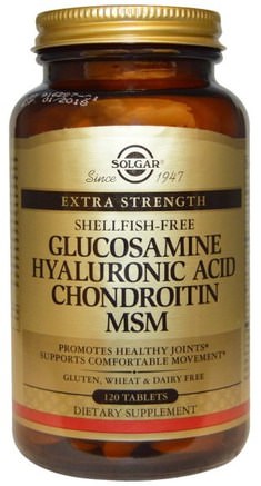 Glucosamine Hyaluronic Acid Chondroitin MSM, 120 Tablets by Solgar-Kosttillskott, Glukosamin Kondroitin