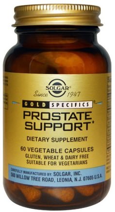 Gold Specifics, Prostate Support, 60 Vegetable Capsules by Solgar-Hälsa, Män, Prostata