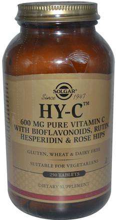 HY-C, 250 Tablets by Solgar-Kosttillskott, Antioxidanter, Vitamin C, Vitamin C Bioflavonoider Stegor