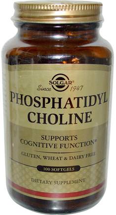 Phosphatidyl Choline, 100 Softgels by Solgar-Vitaminer, Fosfatidylkolin