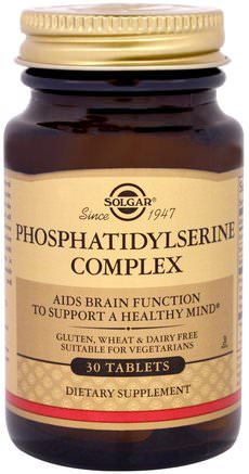 Phosphatidylserine Complex, 30 Tablets by Solgar-Kosttillskott, Efa Omega 3 6 9 (Epa Dha), Fosfatidylserin