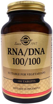RNA / DNA 100/100, 100 Tablets by Solgar-Kosttillskott, Rna, Dna