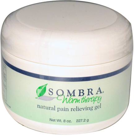 Warm Therapy, Natural Pain Relieving Gel, 8 oz (227.2 g) by Sombra Professional Therapy-Hälsa, Anti Smärta