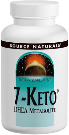 7-Keto, DHEA Metabolite, 100 mg, 60 Tablets by Source Naturals-Kosttillskott, 7-Keto, Dhea