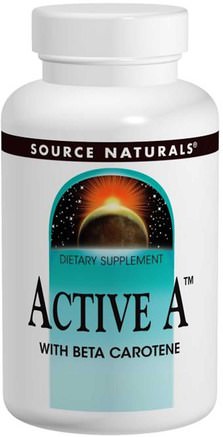 Active A, 25.000 IU, 120 Tablets by Source Naturals-Vitaminer, Vitamin A