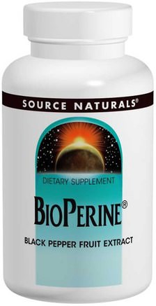 BioPerine, 10 mg, 120 Tablets by Source Naturals-Hälsa, Matsmältning, Mage