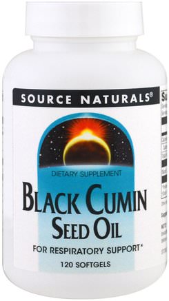 Black Cumin Seed Oil, 120 Softgels by Source Naturals-Hälsa, Inflammation