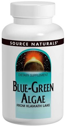 Blue-Green Algae, 200 Tablets by Source Naturals-Kosttillskott, Superfoods, Olika Blågröna Alger