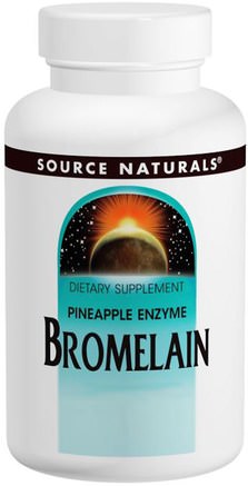 Bromelain, 2.000 GDU/g, 500 mg, 60 Capsules by Source Naturals-Kosttillskott, Enzymer, Bromelain