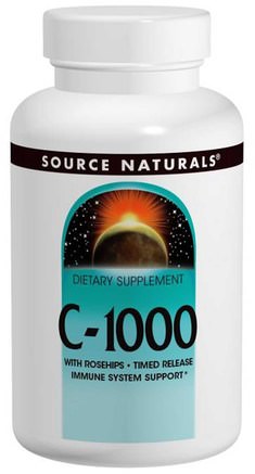 C-1000, 100 Tablets by Source Naturals-Vitaminer, Vitamin C-Tidsfrisättning