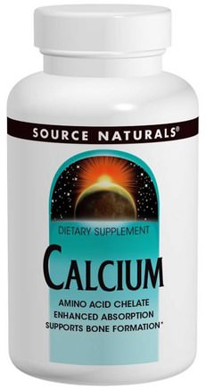 Calcium, 250 Tablets by Source Naturals-Kosttillskott, Mineraler, Kalciumkelat