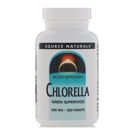 Chlorella, 500 mg, 200 Tablets by Source Naturals-Kosttillskott, Superfoods, Chlorella