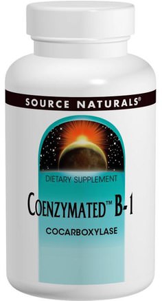 Coenzymated B-1, 60 Tablets by Source Naturals-Kosttillskott, Coenzymat B-Vitaminer