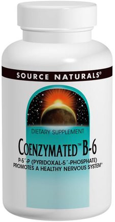 Coenzymated B-6, 300 mg, 30 Tablets by Source Naturals-Kosttillskott, Coenzymat B-Vitaminer