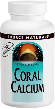 Coral Calcium, 600 mg, 120 Capsules by Source Naturals-Kosttillskott, Mineraler, Kalcium, Korallkalcium