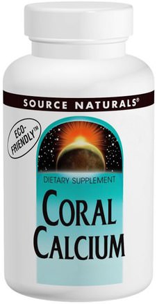 Coral Calcium, 600 mg, 120 Tablets by Source Naturals-Kosttillskott, Mineraler, Kalcium, Korallkalcium